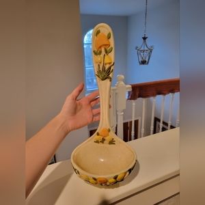 Rare Mushroom Porcelain Spoon Decor